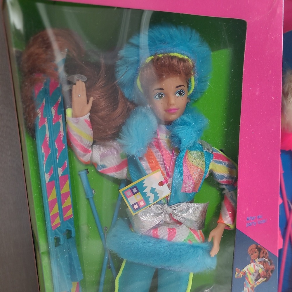 NEW IN BOXES VTG 1991 Ski Fun Barbie & Midge Dolls Mattel #7511 After Sky‎ Party - Picture 4 of 15